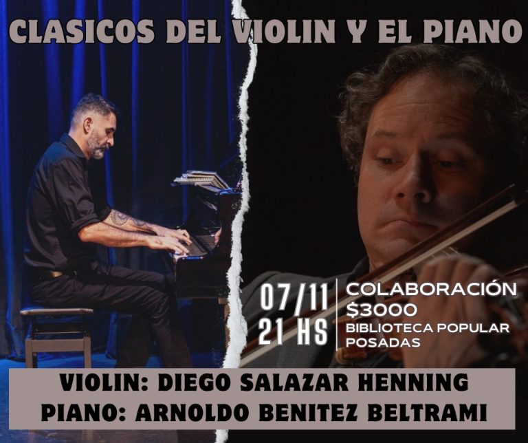 Clásicos del Violín y el Piano en la Biblioteca Posadas