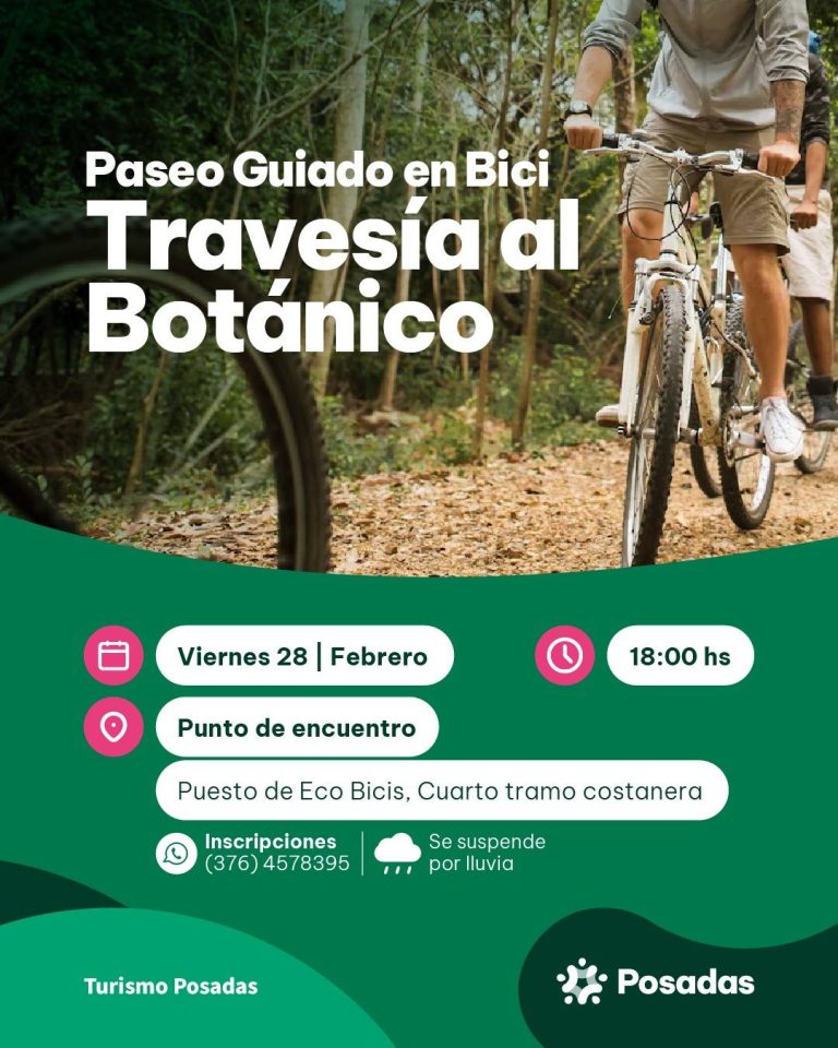 Paseo Guiado en Bici, Travesía al Botánico