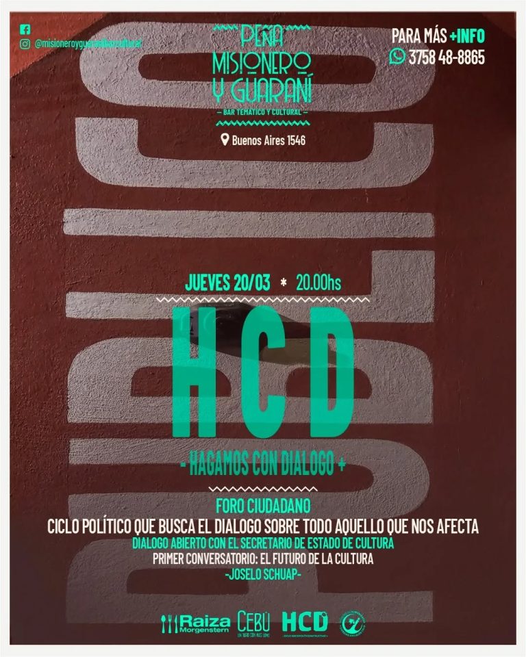 HCD Hagamos Con Diálogo – Ciclo político constructivo