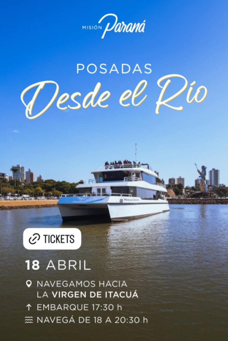 Posadas desde el Río en el Catamarán Misión Paraná