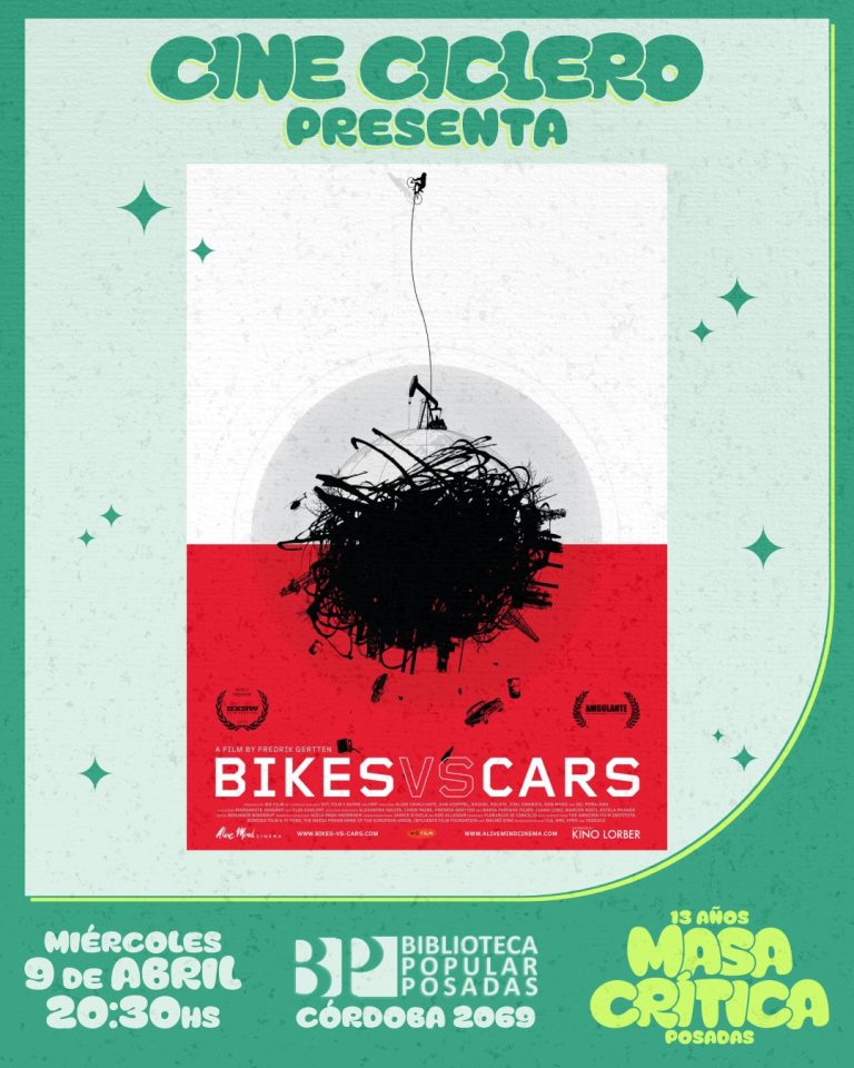Ciclo de Cine Ciclero “Bikes vs Cars (2015)”