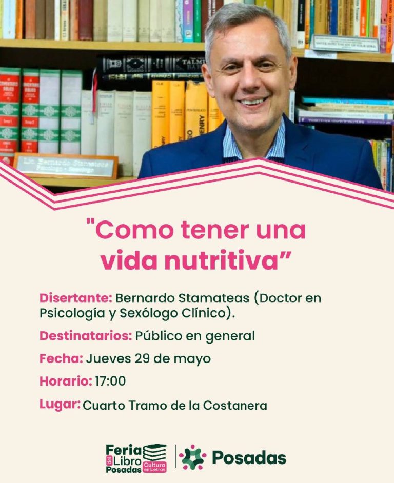 Charla «Cómo tener una vida nutritiva», por el Dr. Bernardo Stamateas