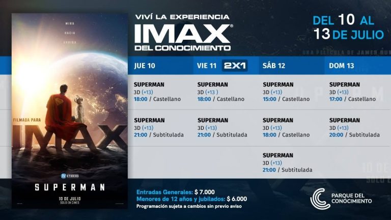 Superman en el Imax del Conocimiento.