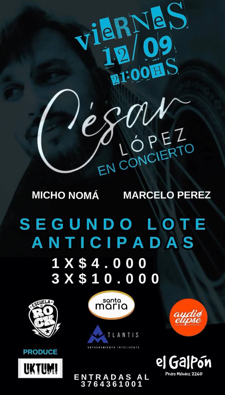 César López en concierto