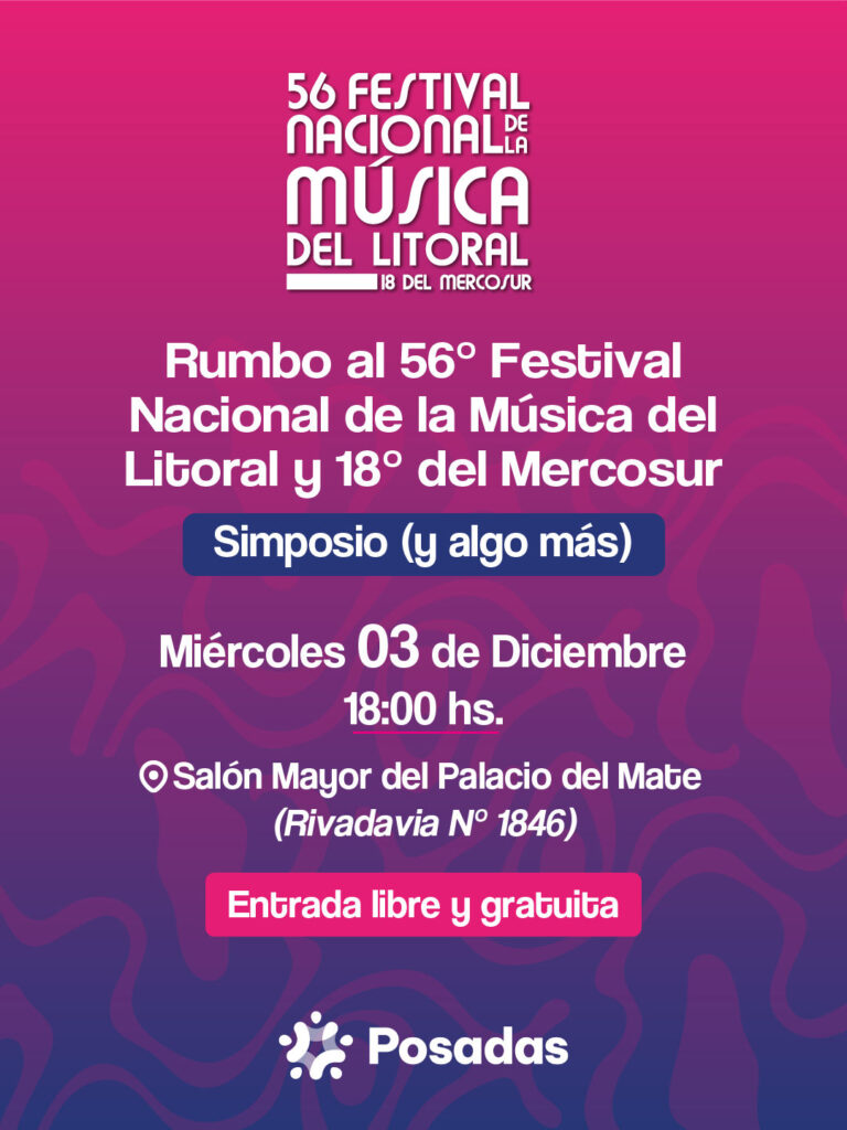 Simposio (y algo más) rumbo al 56° Festival Nacional de la Música del Litoral y 18° del Mercosur