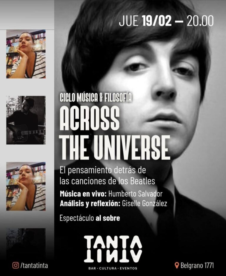 Ciclo Música & Filosofía «Across The Universe»