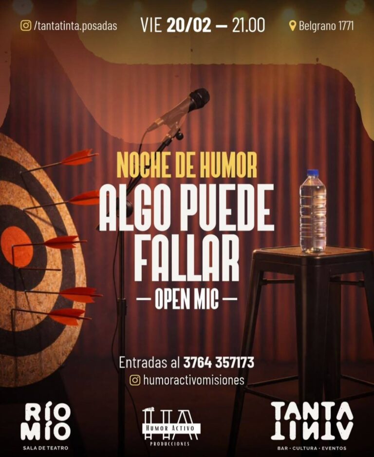 Noche de Humor «Algo Puede Fallar» Open Mic