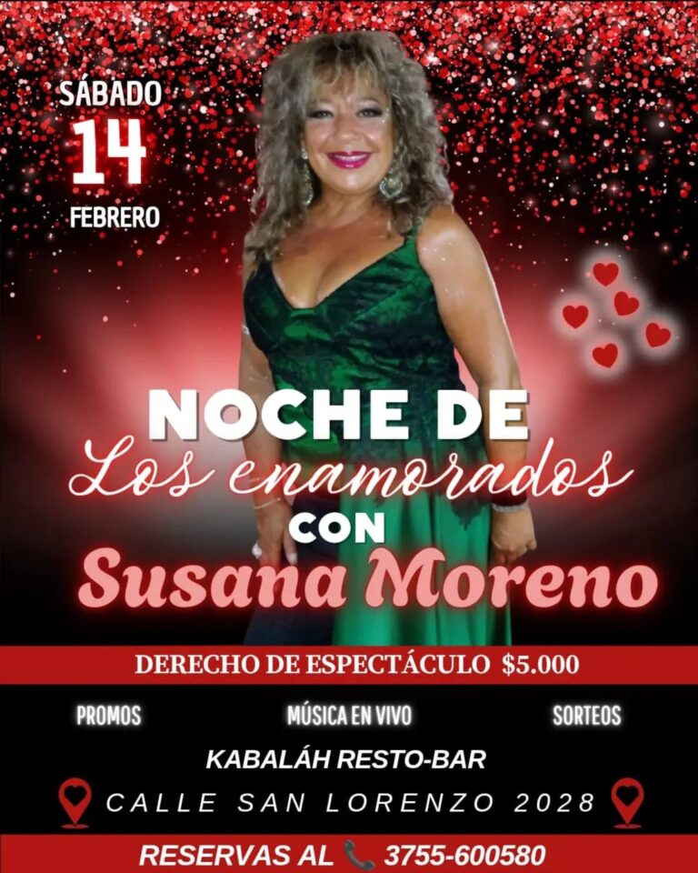 Noche de los enamorados con Susana Moreno