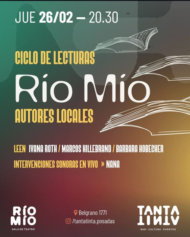 Ciclo de Lectura «Río Mío», Autores locales