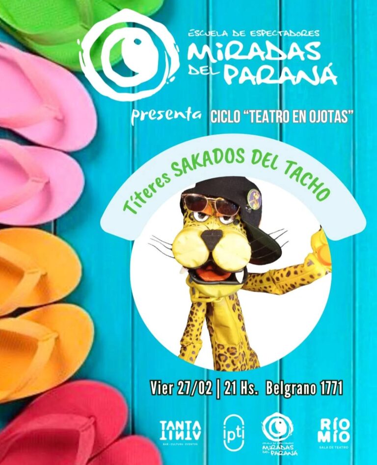 Teatro en Ojotas presenta «Títeres Sakados del Tacho»
