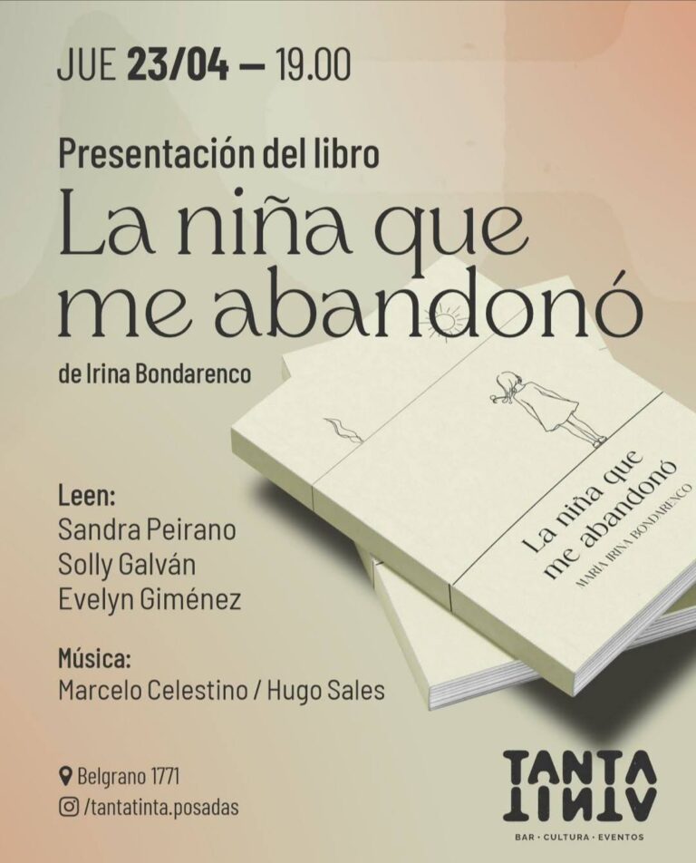 Presentación del Libro La niña que me abandonó de Irina Bondarenco