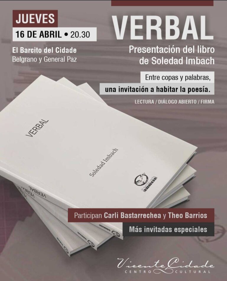 Presentación del libro Verbal de Soledad Imbach