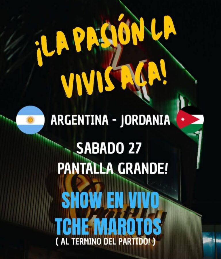 Sábado de Pasión y Fiesta, pantalla grande para vivir el partido y show de Tché Marotos