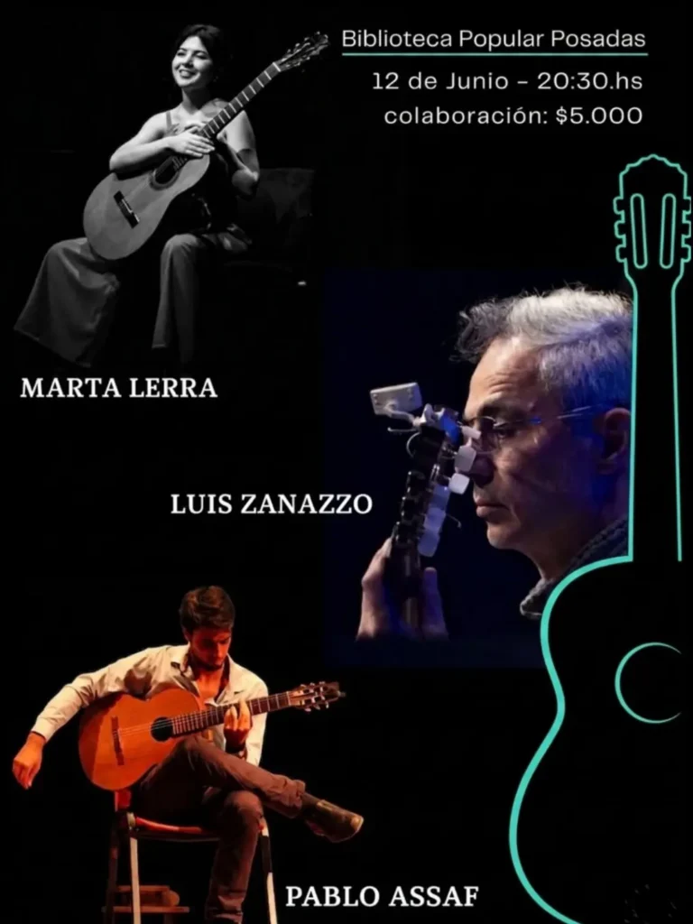 Concierto de Guitarras, Pablo Assaf, Marta Lerra y  Luis Zanazzo