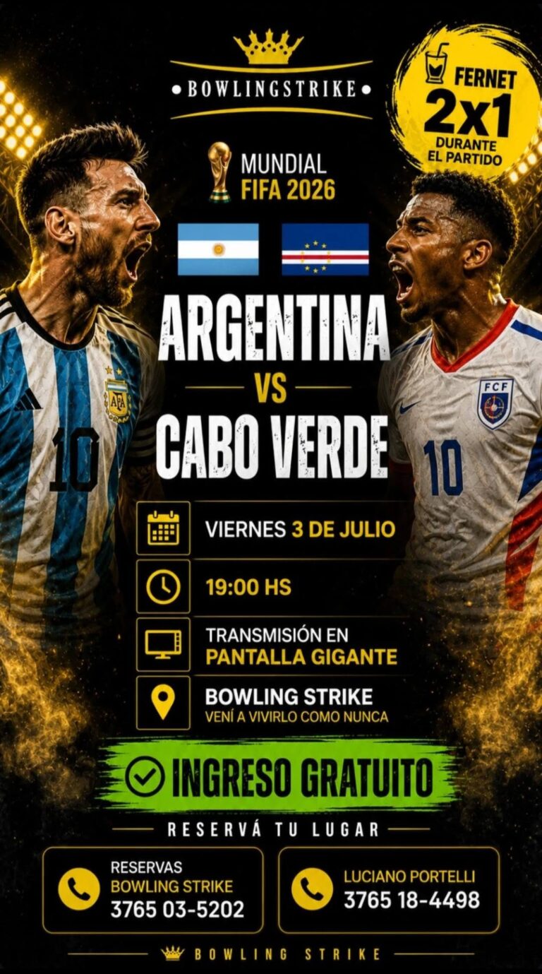 Proyección del Partido Argentina vs Cabo Verde