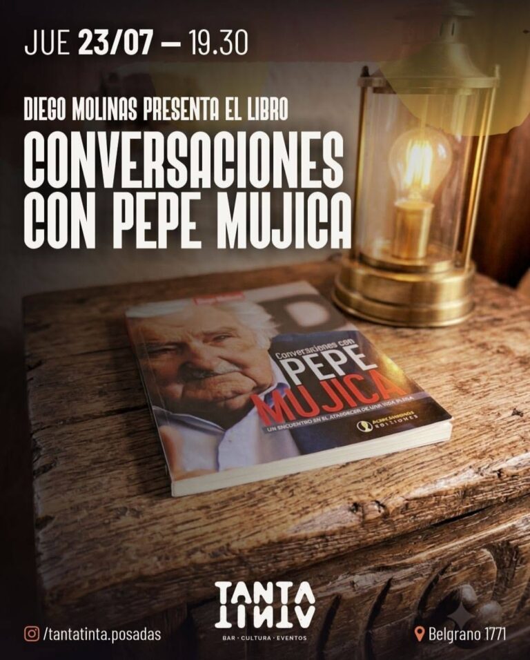 Diego Molina presenta el libro «Conversaciones con Pepe Mujica»