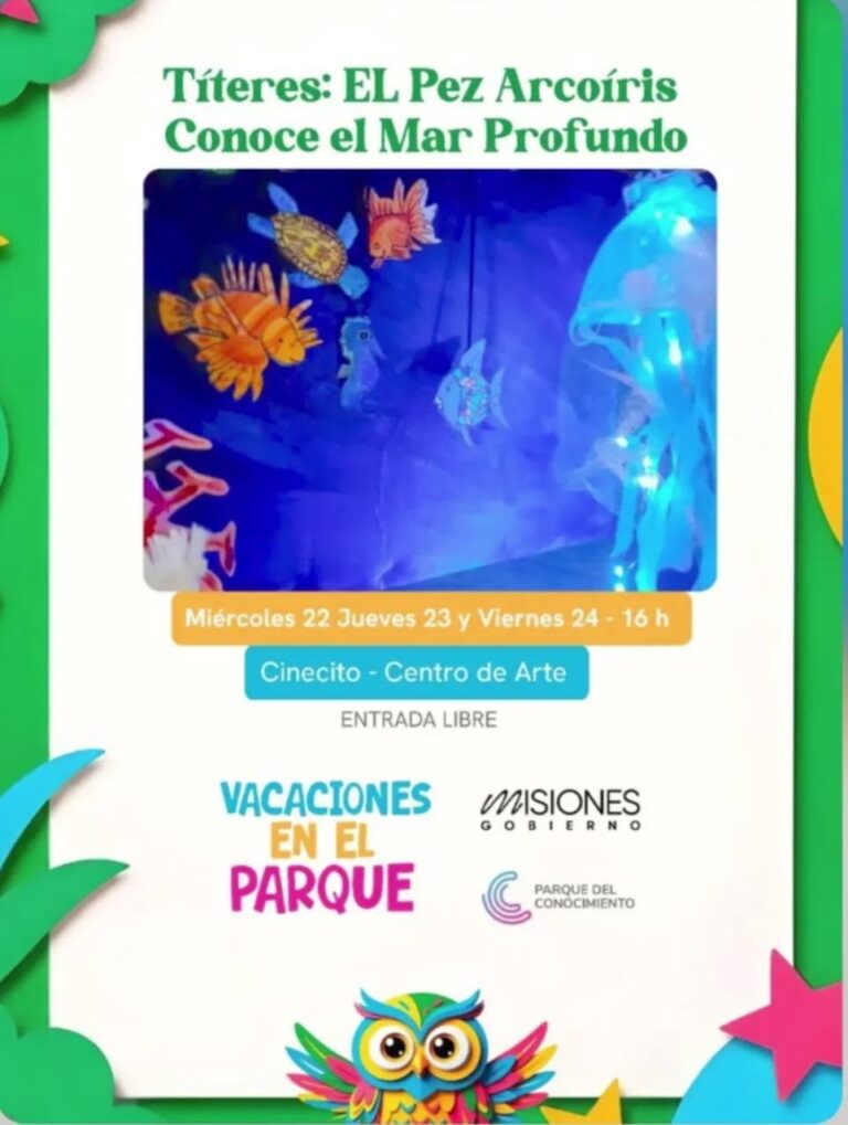 Títeres «El Pez arcoiris conoce el Mar profundo» (para niños de 3 a 5 años)