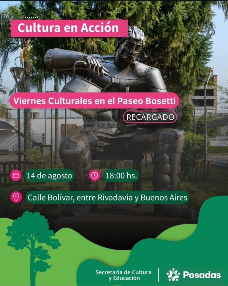 Cultura en Acción, feria de artesanos, patio gastronómico, música en vivo y más