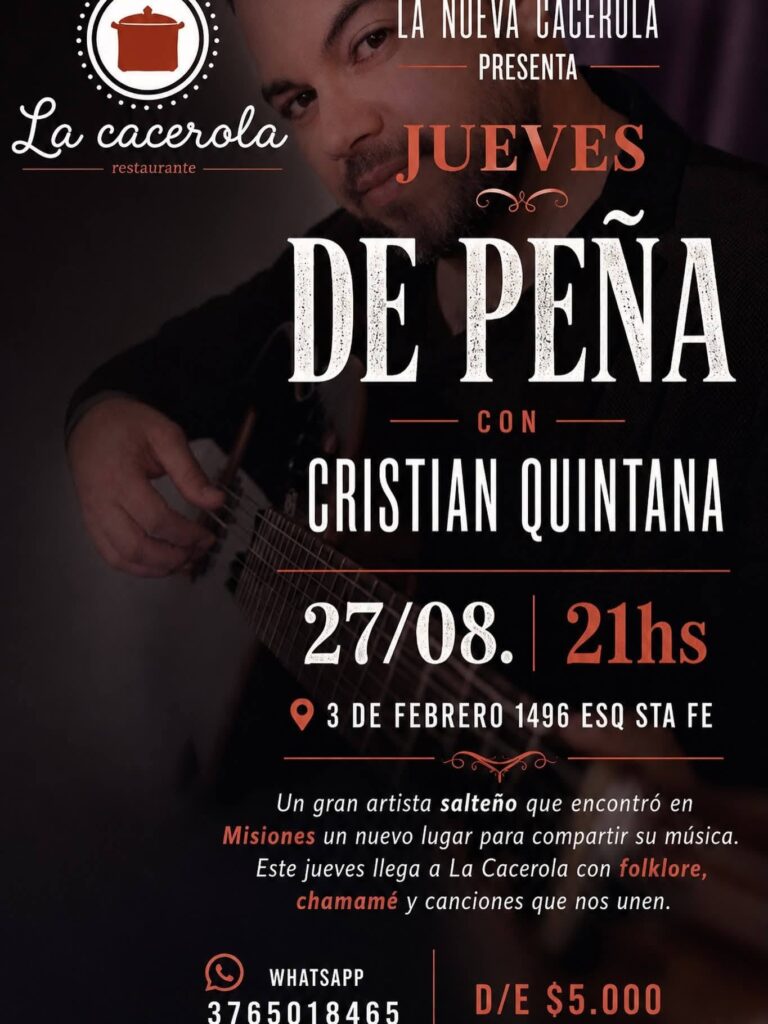 Jueves de Peña con Cristian Quintana