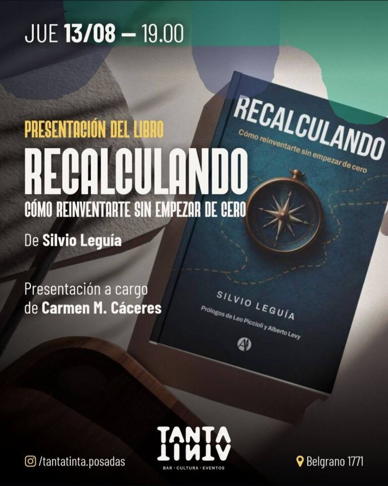 Presentación del Libro «Recalculando; cómo reinventarte sin empezar de cero»