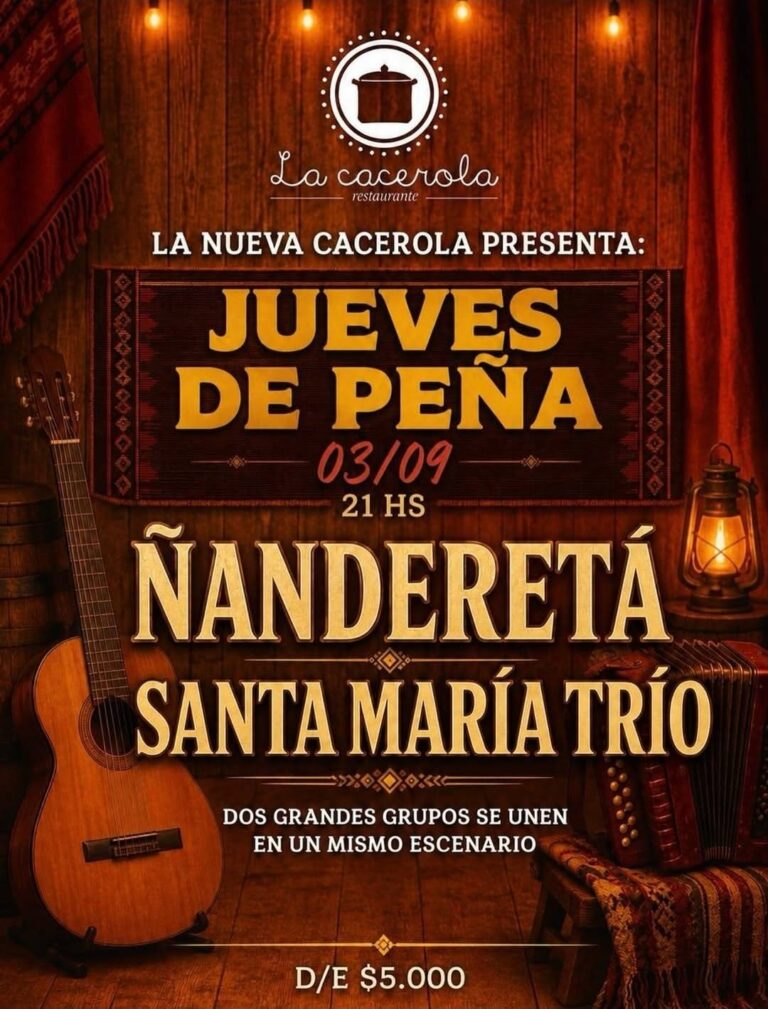 Jueves de Peña con Ñanderetá y Santa María Trío