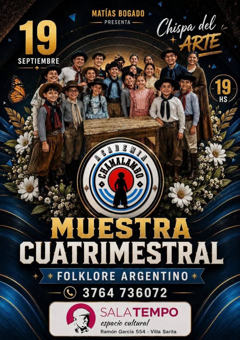 Academia Chamalambo muestra cuatrimestral Folklore argentino